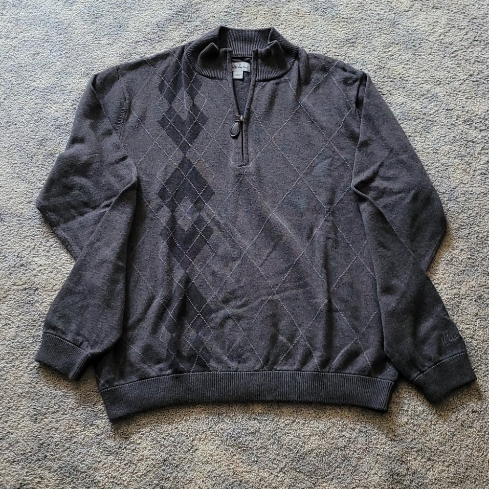 Men's Walter Hagen Argile Half-Zip Sweater